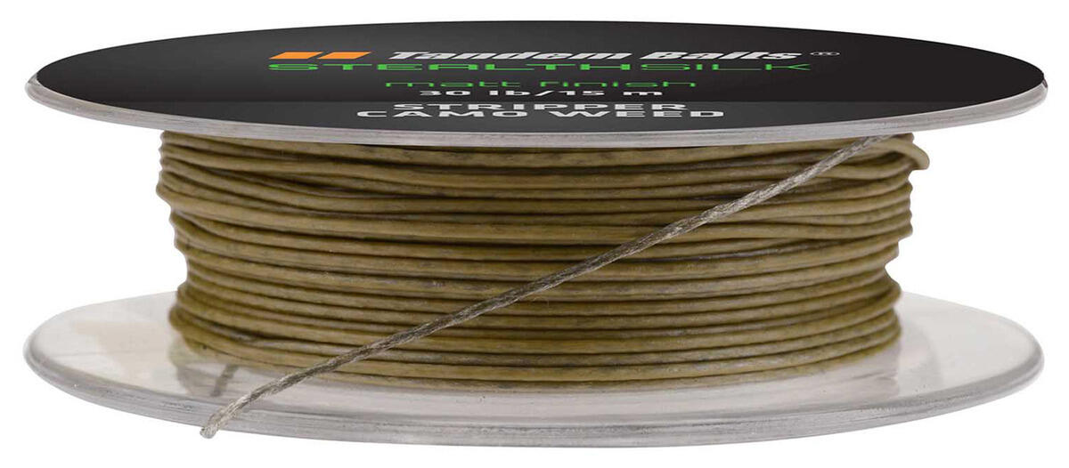 Plecionka przyponowa Stealth Silk Stripper 15m / 30 lb Mix kolorów 2 szt