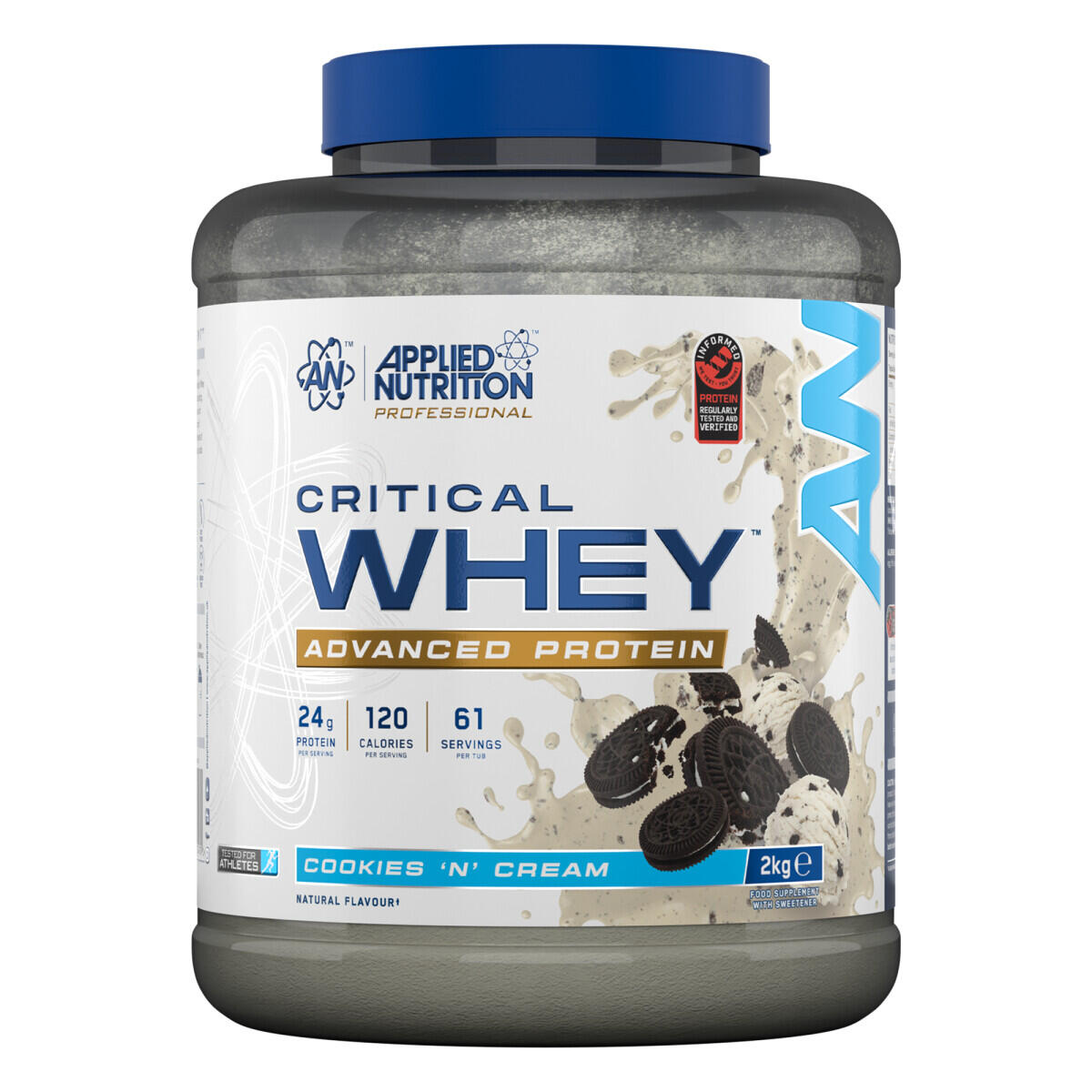 APPLIED NUTRITION Proteína De Soro De Leite - Soro De Leite Crítico (2000g) - Biscoitos E Creme