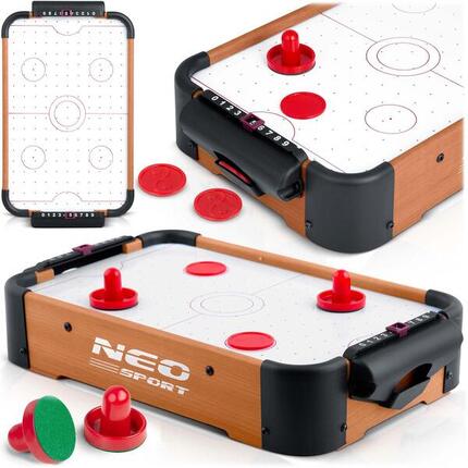 NEO-SPORT Mini Tischhockey Airhockeytisch Air Hockey Spieltisch Lufthockey