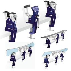 Étau à ski professionnel Racing World Cup Alpin Plus – support d’entretien