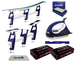 Kit fartage ski fond pro avec fer et support, 6 pièces