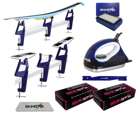 Set sci di fondo pro con ferro da stiro e supporto 6 pezzi