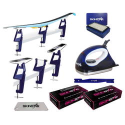 Kit fartage ski fond pro avec fer et support, 6 pièces