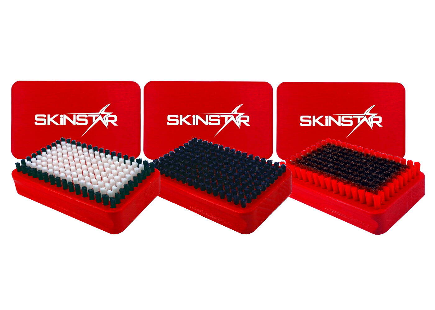 SkinStar Starter Ski Wachs Set Wachsbügeleisen Bürsten Natural Wax Reiniger 7pcs