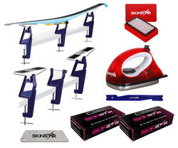 Kit fartage ski fond pro avec fer et support, 6 pièces