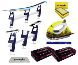 Kit fartage ski fond pro avec fer et support, 6 pièces