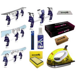 Coffret fartage ski avec étau pro racing, fart universel & fer, 11 pièces