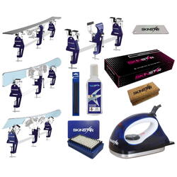 Kit fartage ski avec étau pro racing, fart universel & fer, 11 pièces