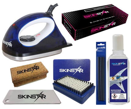 Kit fartage ski fer brosse nettoyant racloir liège cire & réparation 7 pcs