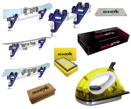 Kit fartage ski Smart étau cire universelle brosse liège fer 6-pièces