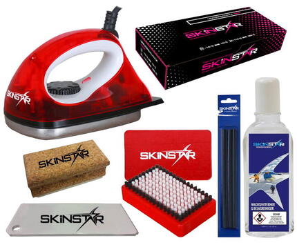 Kit fartage ski fer brosse nettoyant racloir liège cire & réparation 7 pcs