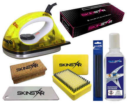 Kit fartage ski fer brosse nettoyant racloir liège cire & réparation 7 pcs