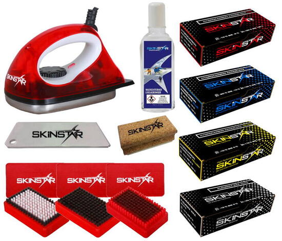 Set sci ferro detergente sughero spazzole & cere idrocarb. 11 pz