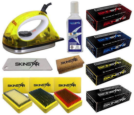 Set sci ferro detergente sughero spazzole & cere idrocarb. 11 pz