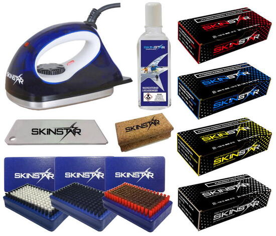 Set sci ferro detergente sughero spazzole & cere idrocarb. 11 pz