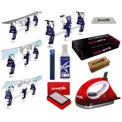 Coffret fartage ski avec étau pro racing, fart universel & fer, 11 pièces