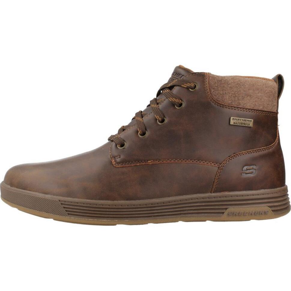 Buty SKECHERS CAVELL - ISAAC Brązowy