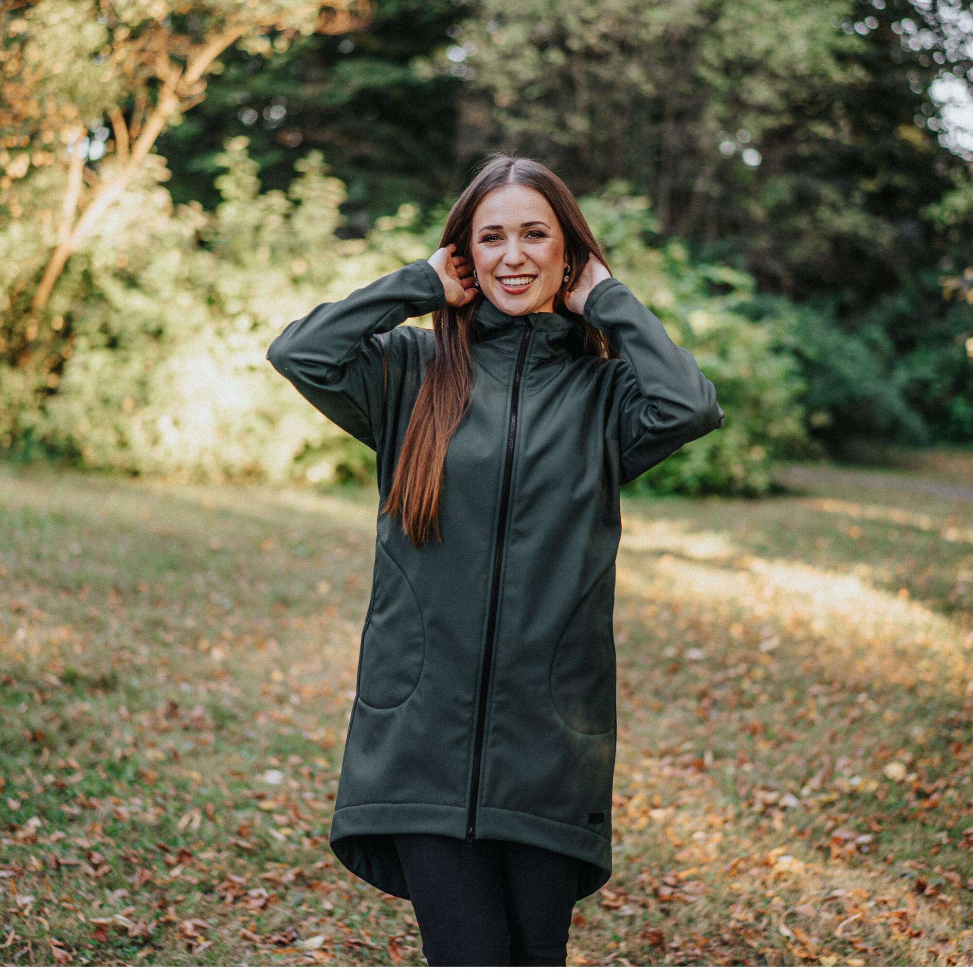 Dámský softshellový oversize kabát 7/7