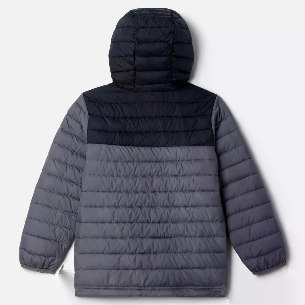 Columbia Modelo Powder Lite Ii Hooded Jacket Cor Cinza 2/5