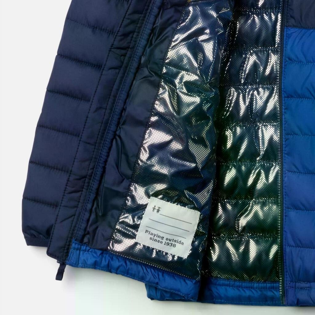 Columbia Modèle Powder Lite Ii Hooded Jacket Couleur Bleu 3/5