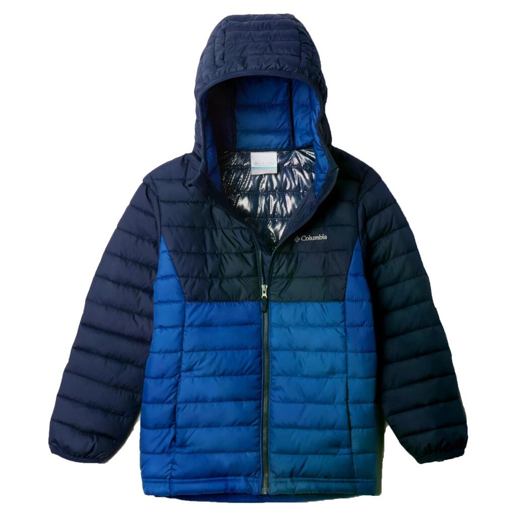 Columbia Modèle Powder Lite Ii Hooded Jacket Couleur Bleu 1/5