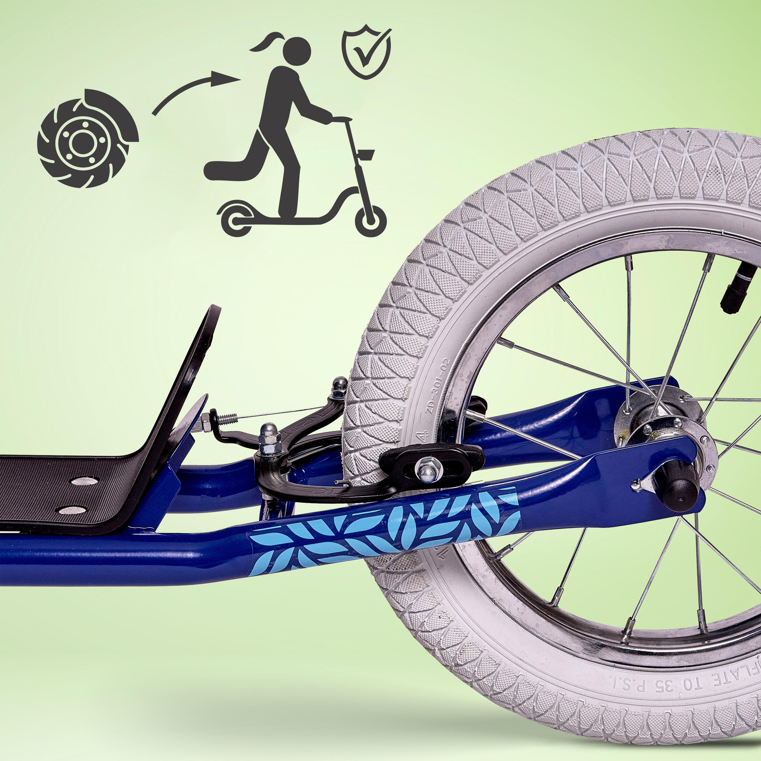 Trottinette Apollo Paradise Retro – 12,5" pneus à air pour enfants 5/7