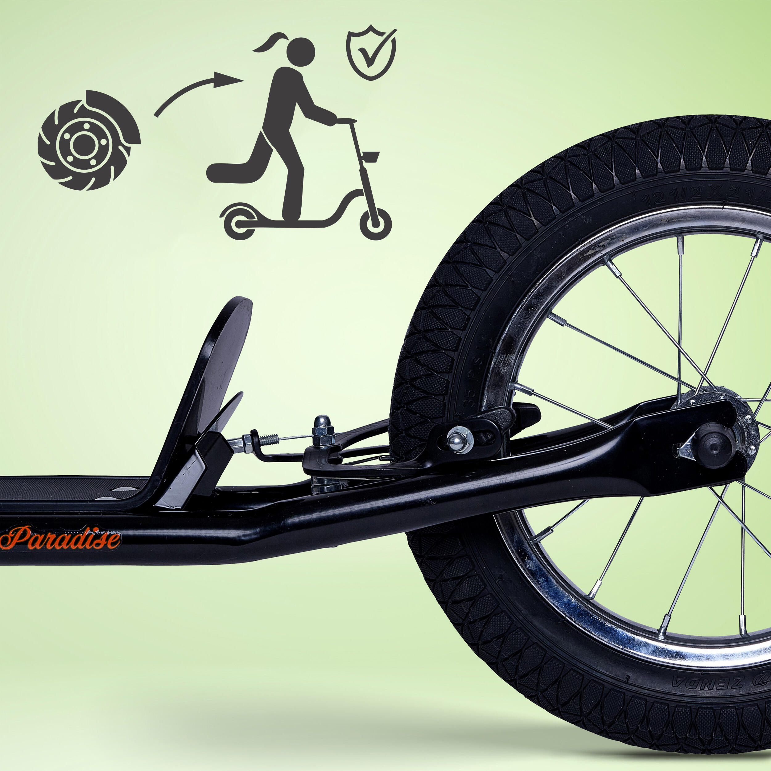 Trottinette Apollo Paradise Retro – 12,5" pneus à air pour enfants 5/7