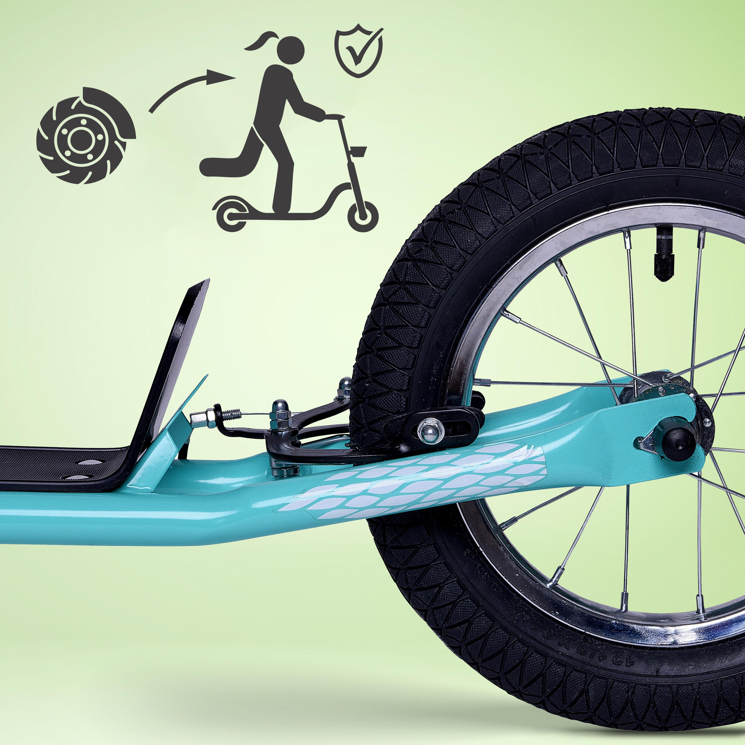 Apollo Retro Scooter Paradise – Cityroller 12,5 mit Luftreifen für Kinder