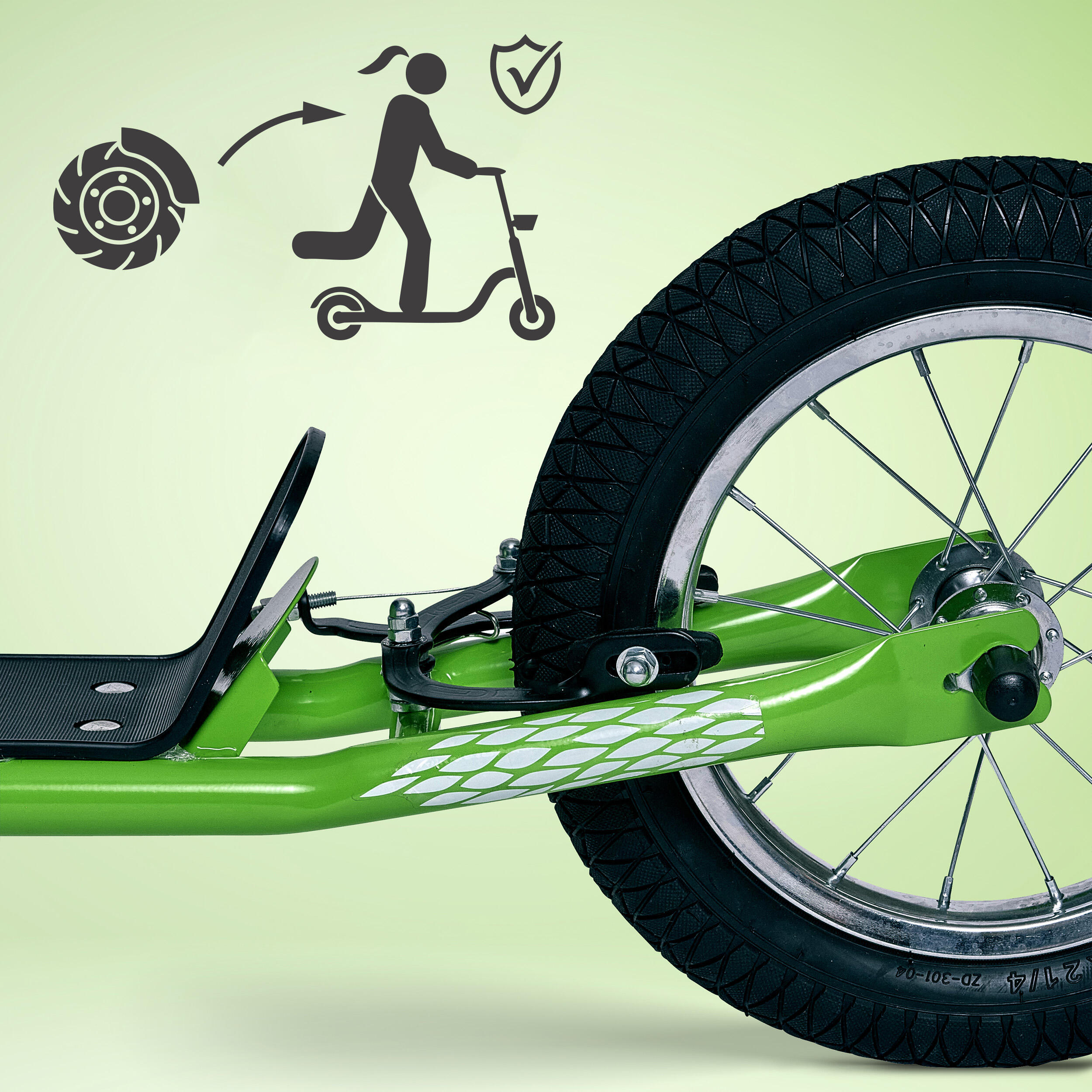 Trottinette Apollo Paradise Retro – 12,5" pneus à air pour enfants 5/7