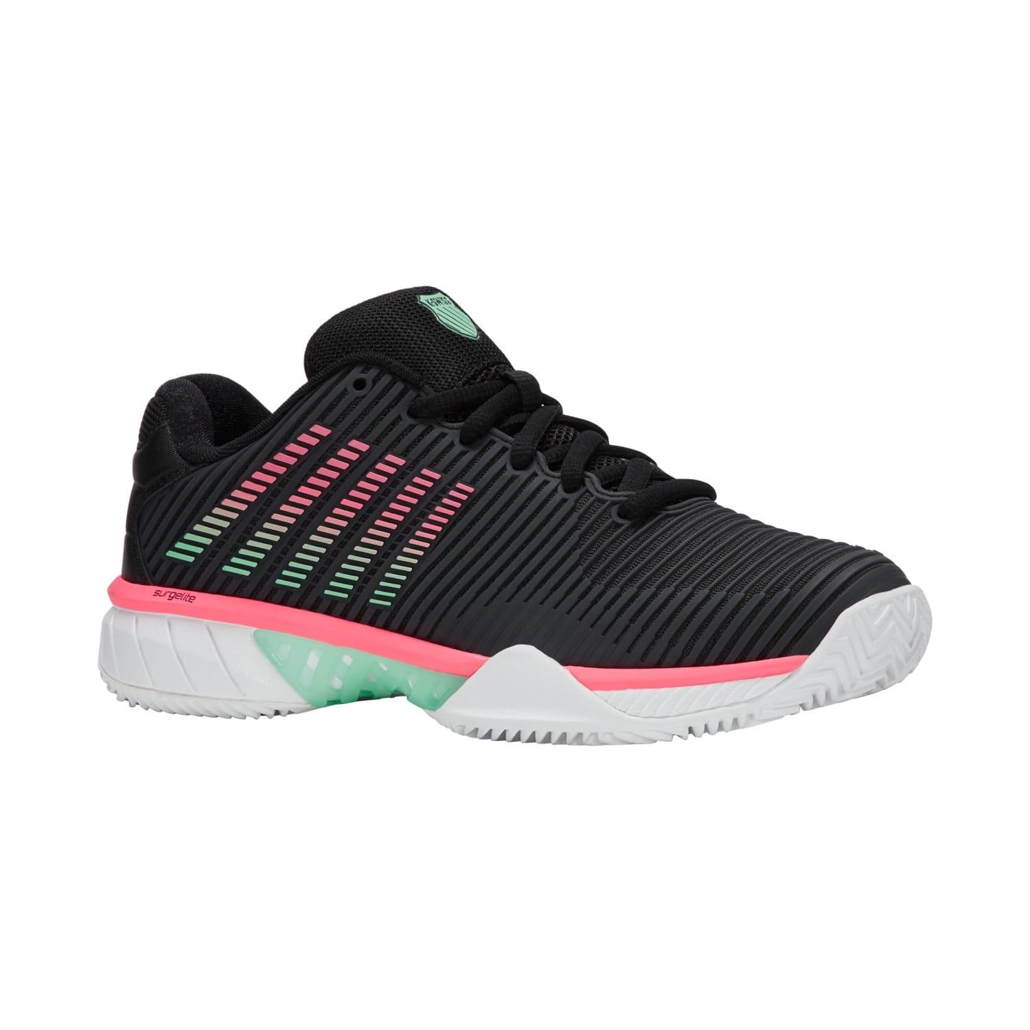 Zapatillas de tenis y pádel de mujer K-Swiss HYPERCOURT EXPRESS 2 HB negro rosa 3/7