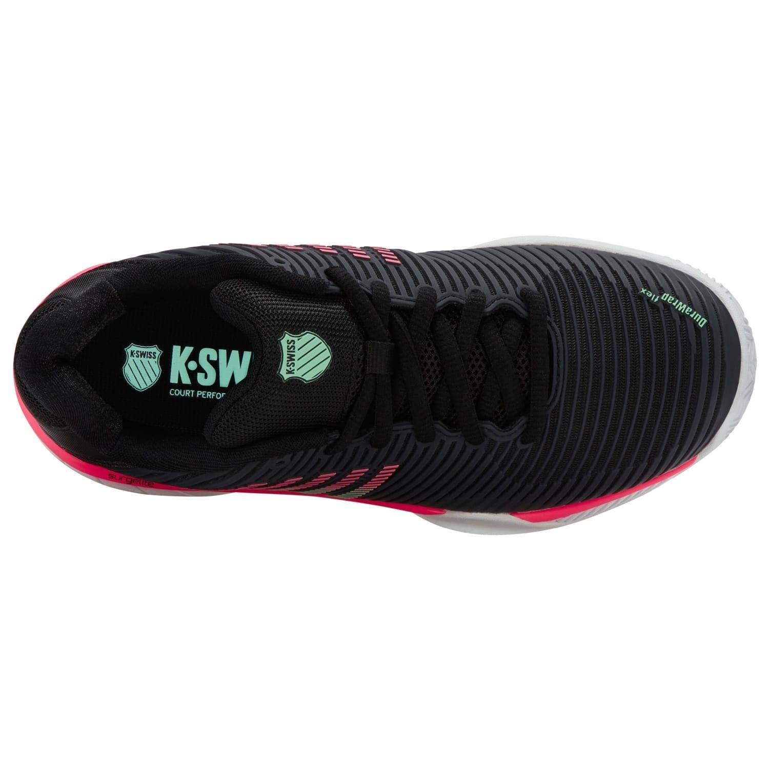 Zapatillas de tenis y pádel de mujer K-Swiss HYPERCOURT EXPRESS 2 HB negro rosa 7/7
