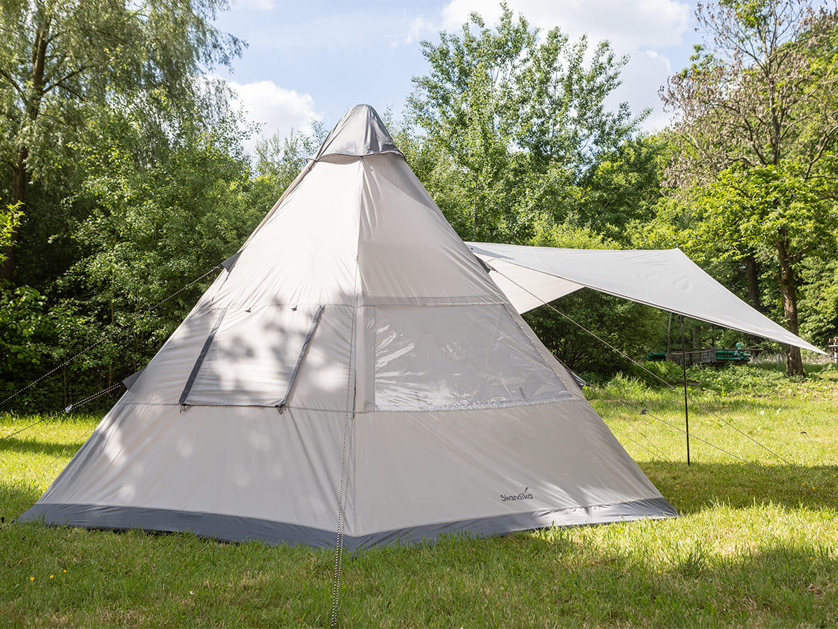 Opblaasbare familietent Tipi Hetta 460 Air Protect - 6 personen - Genaaide vloer 3/7
