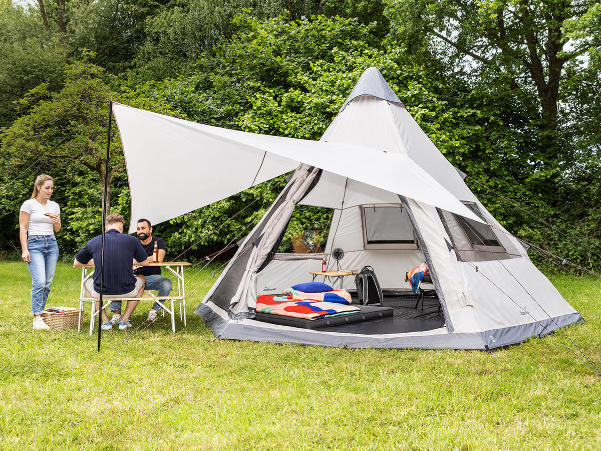 Namiot kempingowy dmuchany Tipi Hetta 460 Air Protect, 6 osobowy, szybki montaż
