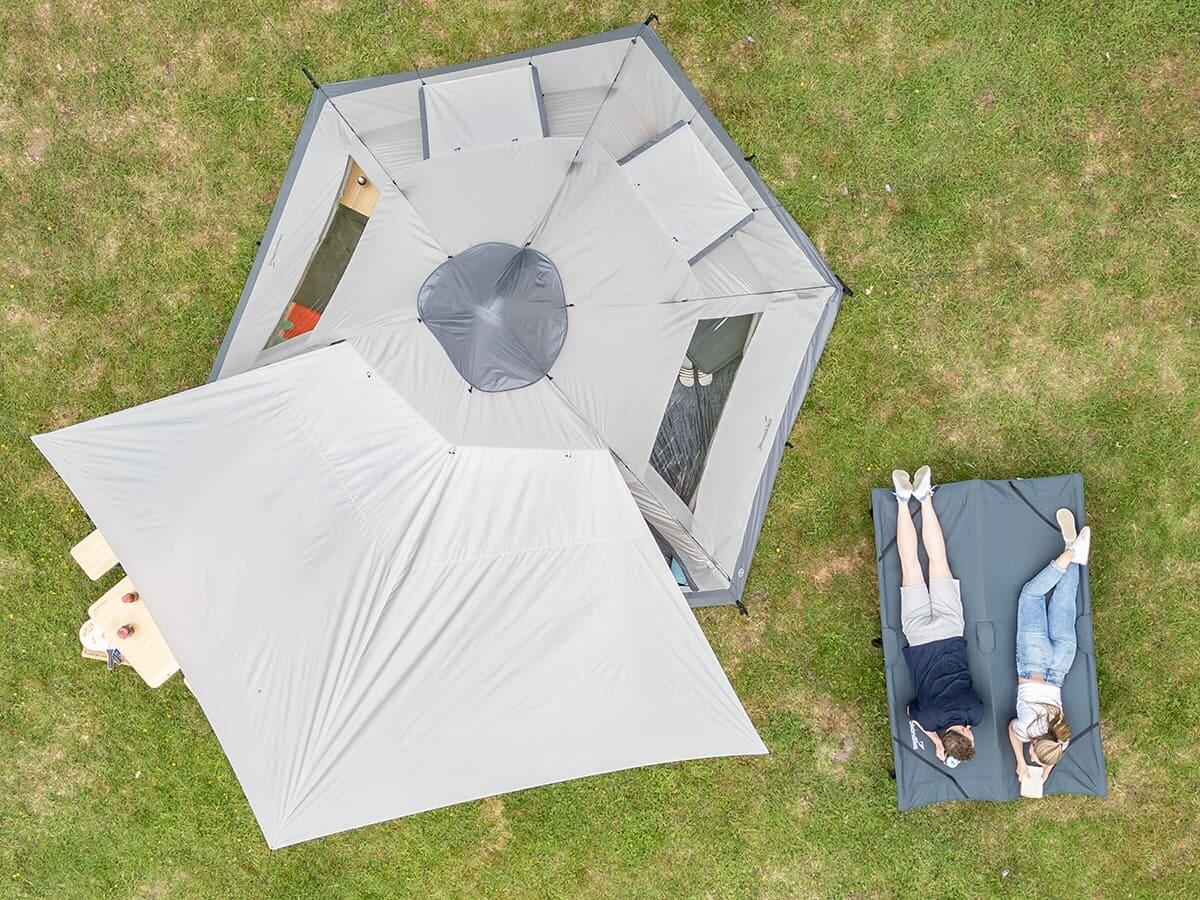 Opblaasbare familietent Tipi Hetta 460 Air Protect - 6 personen - Genaaide vloer 7/7