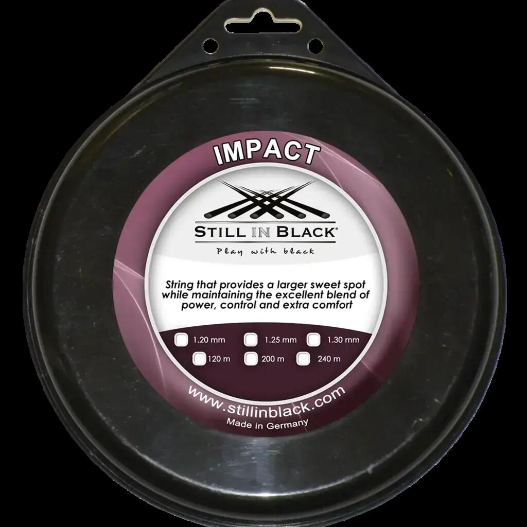 Tennis string spool Still in Black Impact 240 m