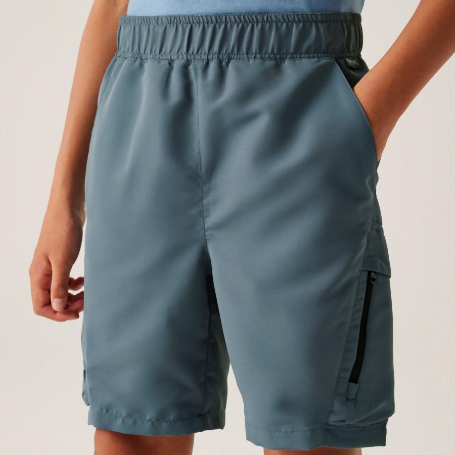 Pantalón corto outdoor Regatta Sorcer Shorts III RKJ143-S7G unisex junior gris 4/7