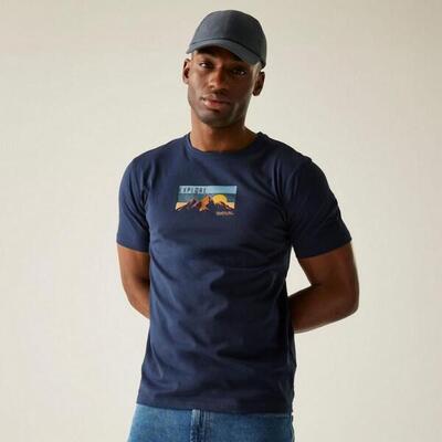 T-shirt korte mouwen heren grafische print korte mouwen