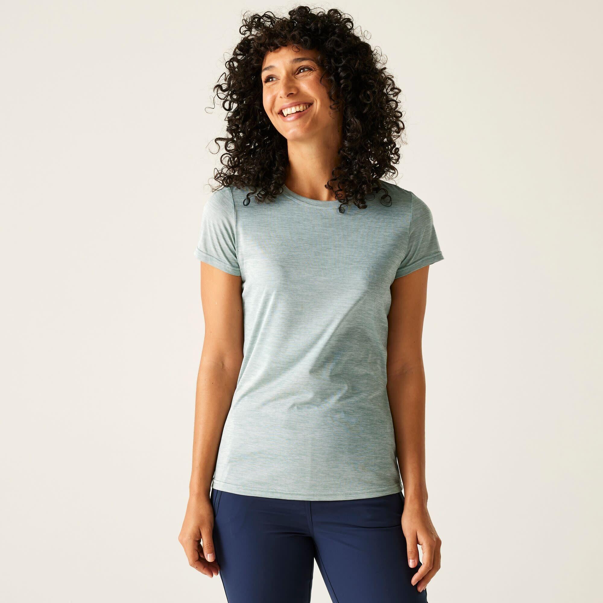 T Shirts Overhemden Dames - REGATTA Wm Fingal Edition W - Green Haze 5/7