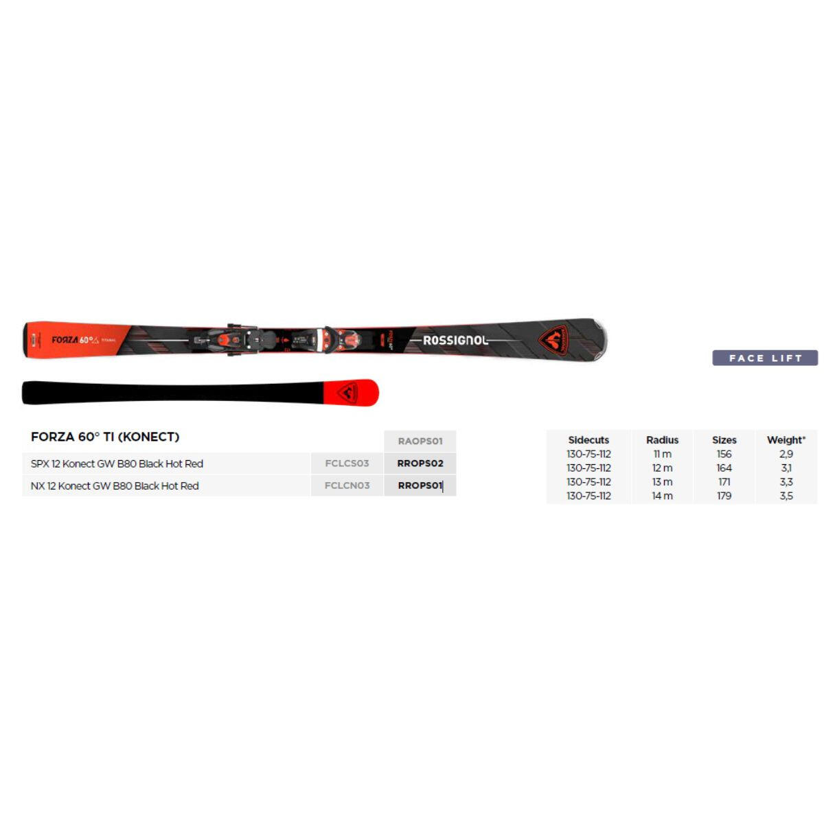 Rossignol Forza 60' ti + bindungen nx 12 konect gw ski pack Schwarz Mann 2/6