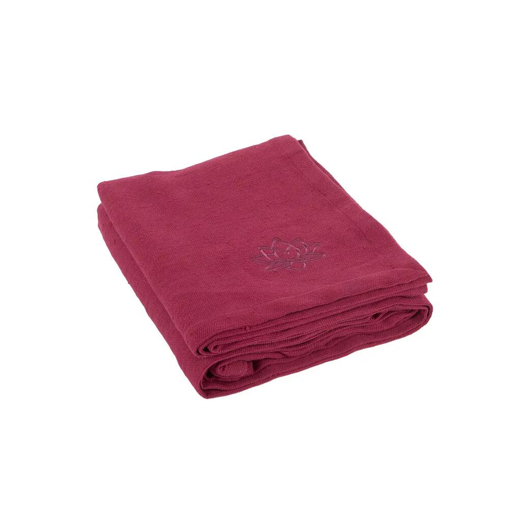 Памучно йога одеяло Bodhi Shavasana 150 x 200 см - Бордо