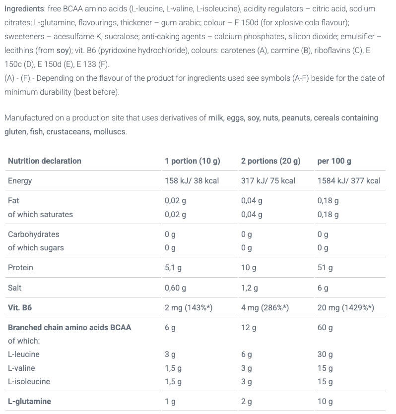 Bcaa - Bcaa Xplode En Polvo (500 G) - Cola 3/3