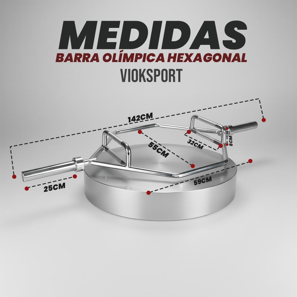 Barra olímpica hexagonal Viok Sport 6/6