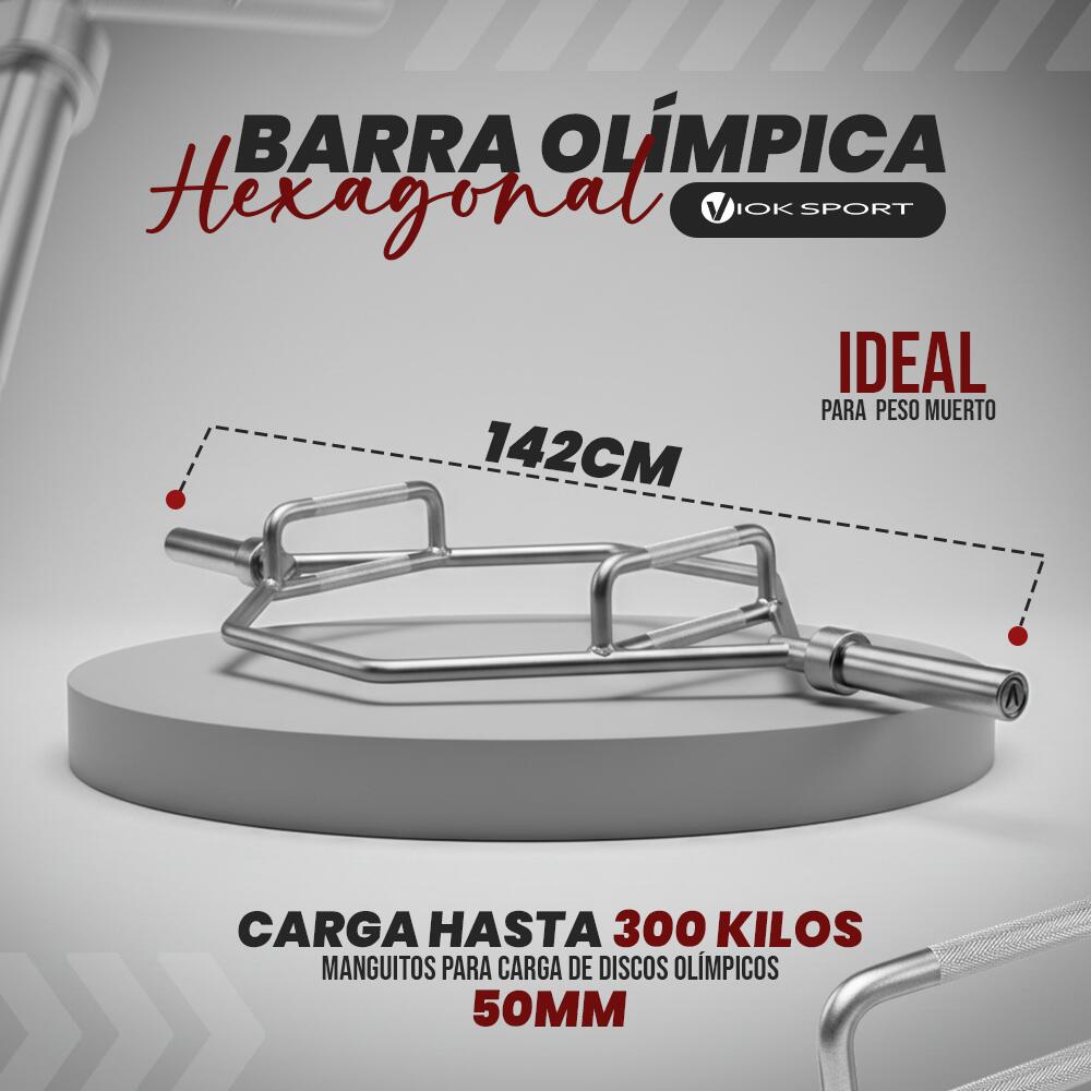 Barra olímpica hexagonal Viok Sport 5/6