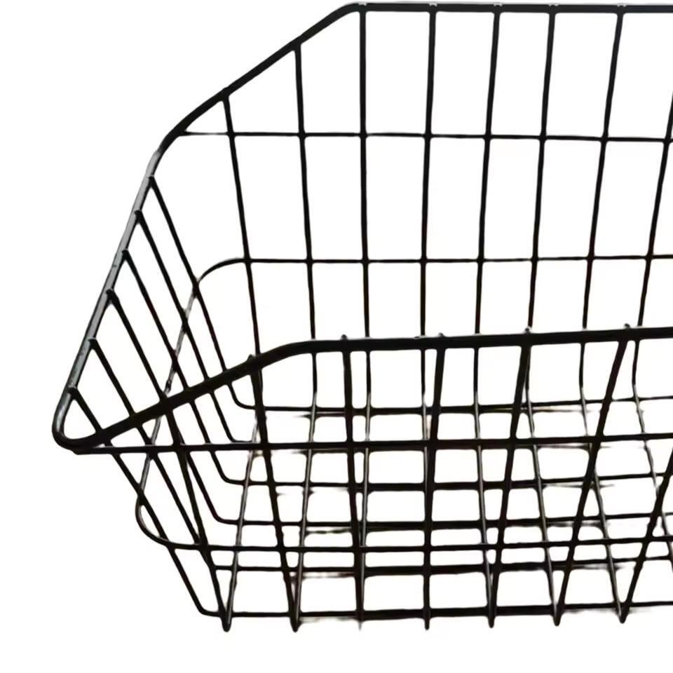 Cestino Bici Posteriore In Rete Nero Maglia Larga 4/4