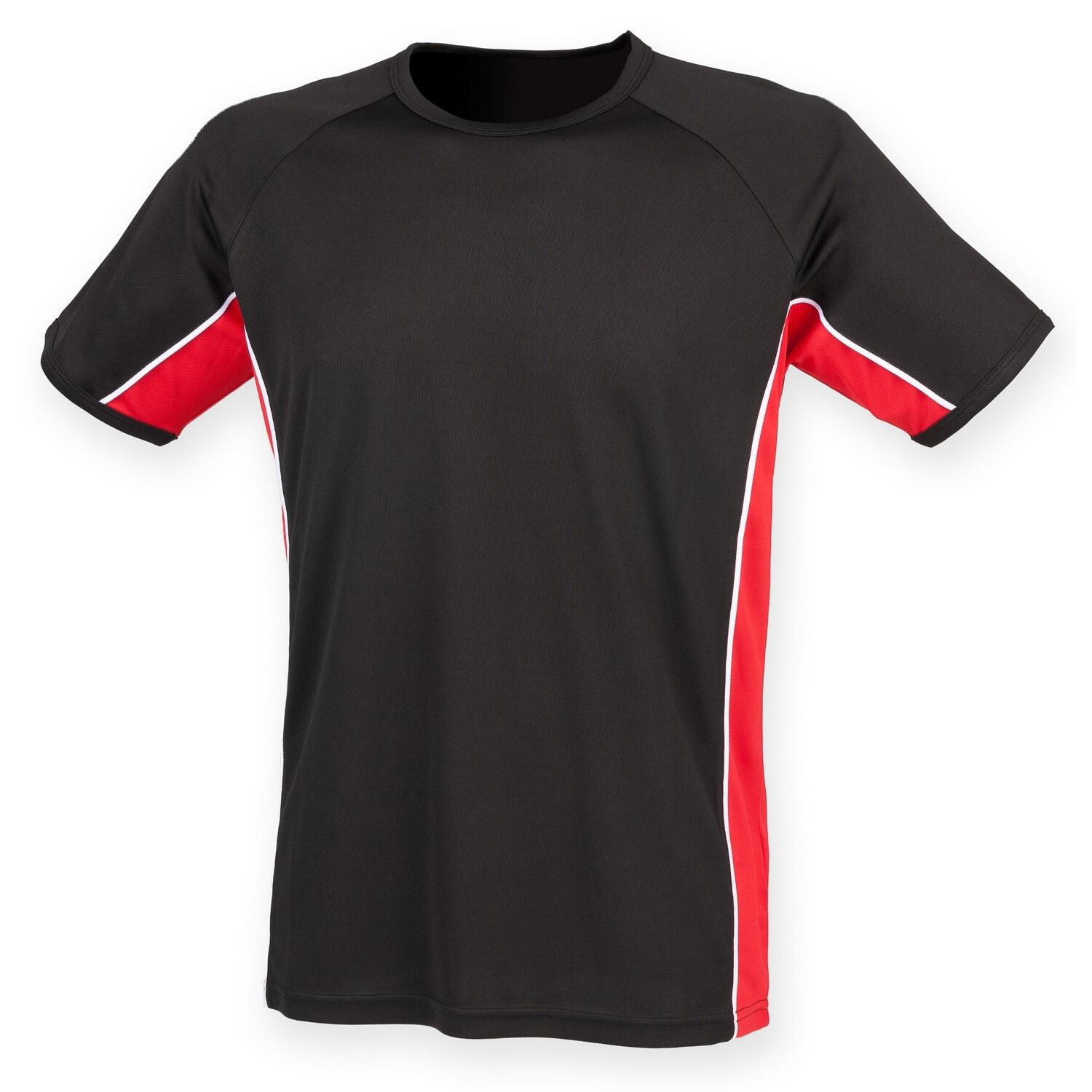Finden & Hales Childrens/Kids Short Sleeve Performance Panel Sports T-shirt
