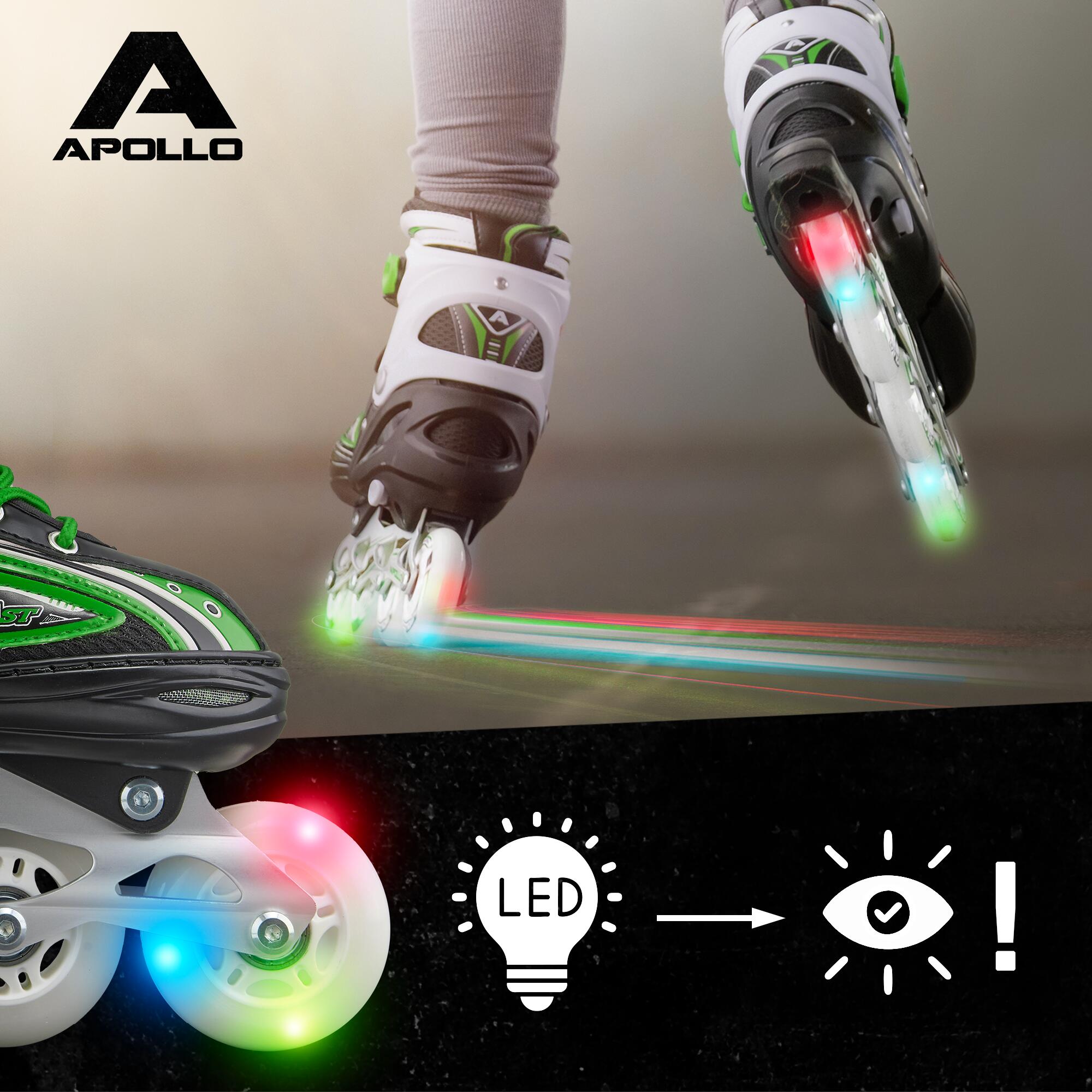 Apollo Super Blade LED ABEC7 Patins à roulettes enfant réglables 3/7