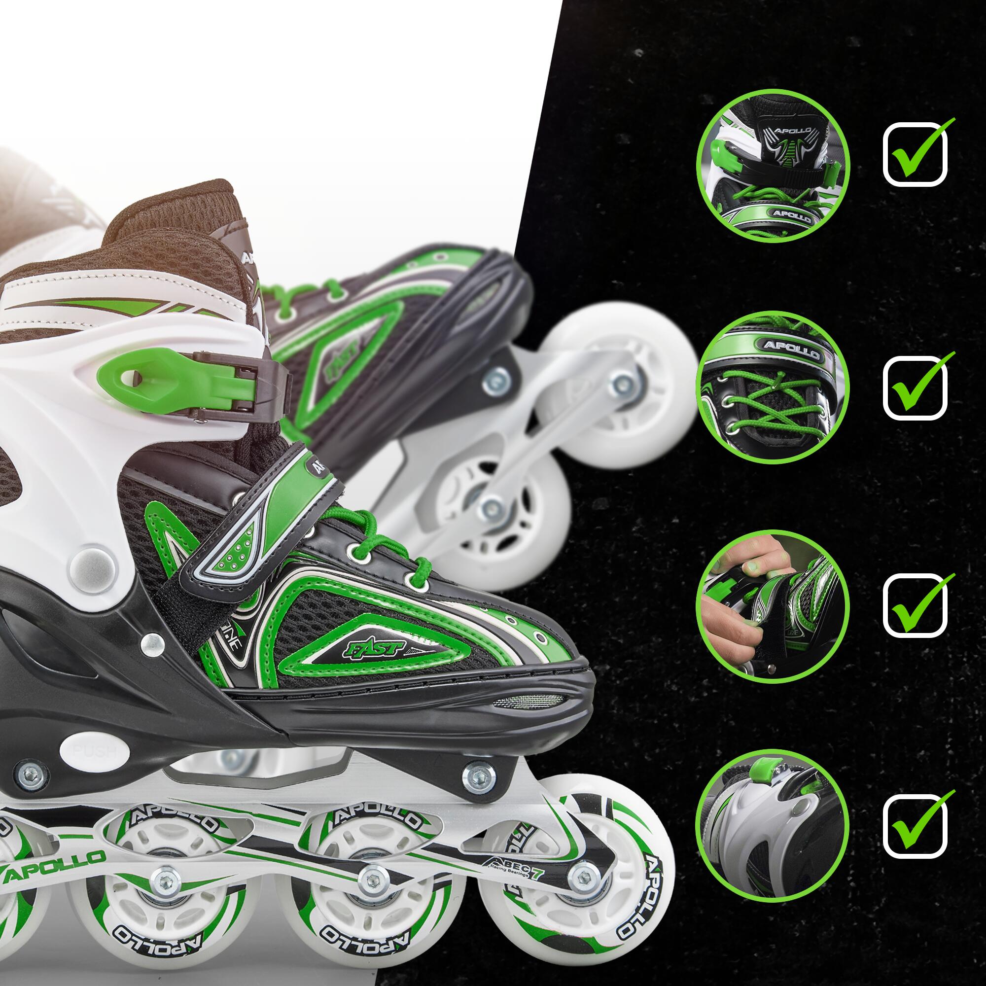 Apollo Super Blade LED ABEC7 Patins à roulettes enfant réglables 4/7