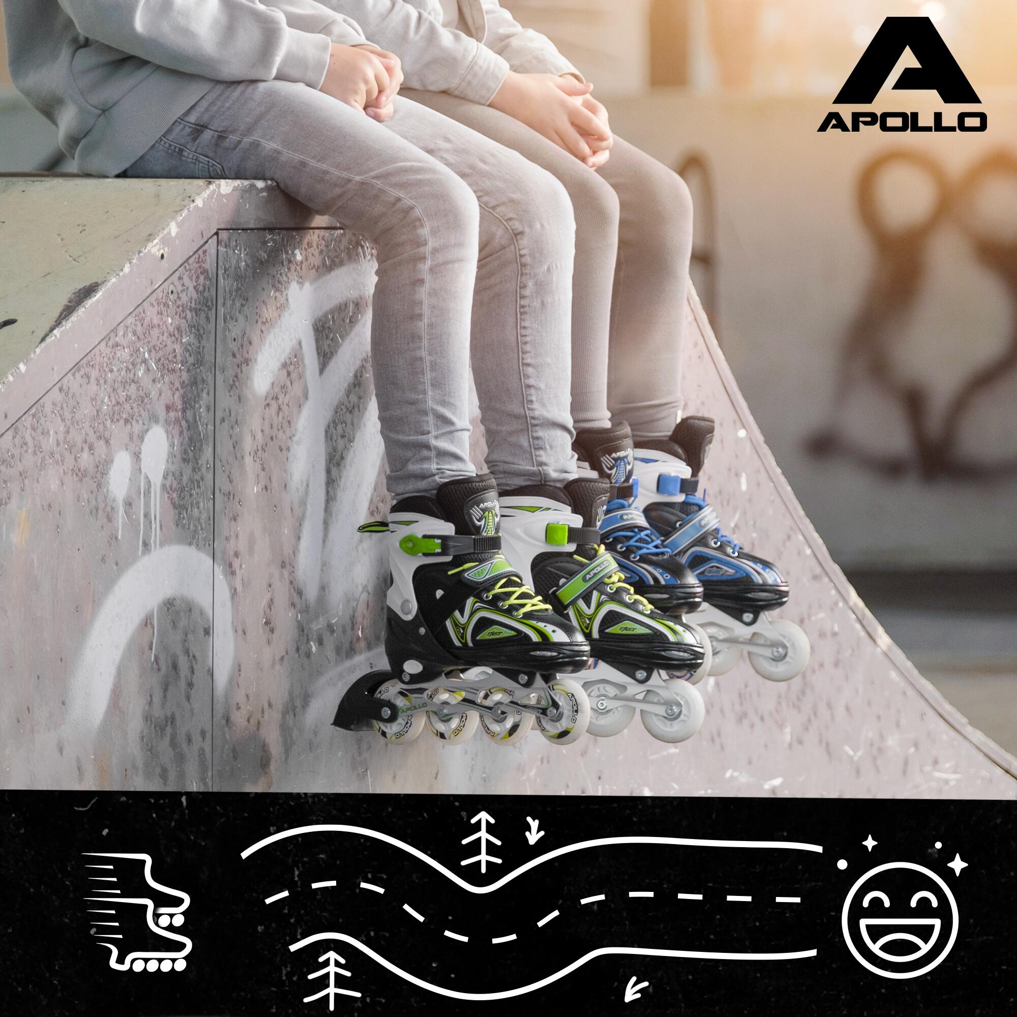 Apollo Super Blade LED ABEC7 Pattini regolabili per bambini 6/7