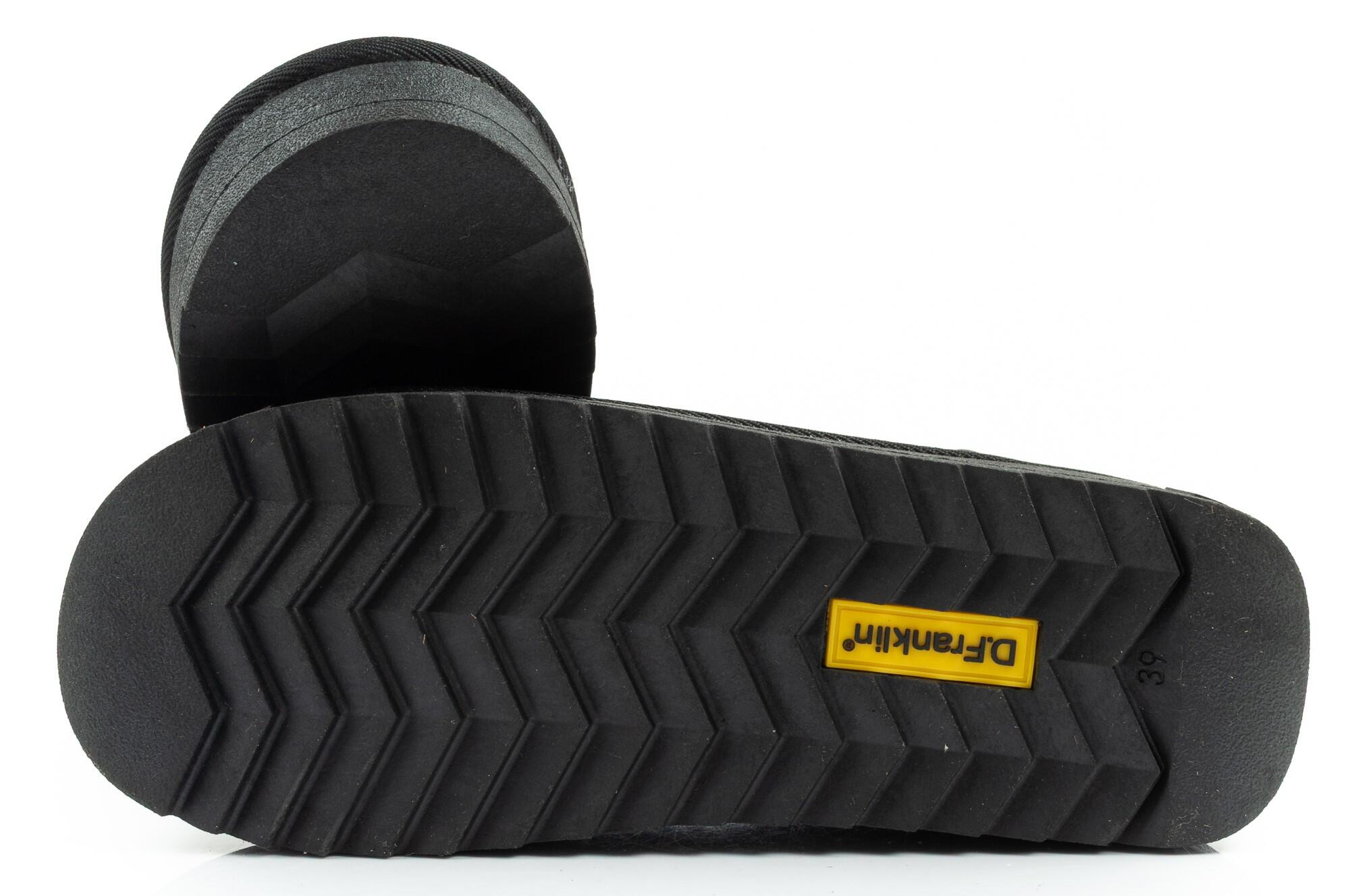 Platte Enkellaarzen Dames D.franklin Nordic Low Basic Zwart 5/6