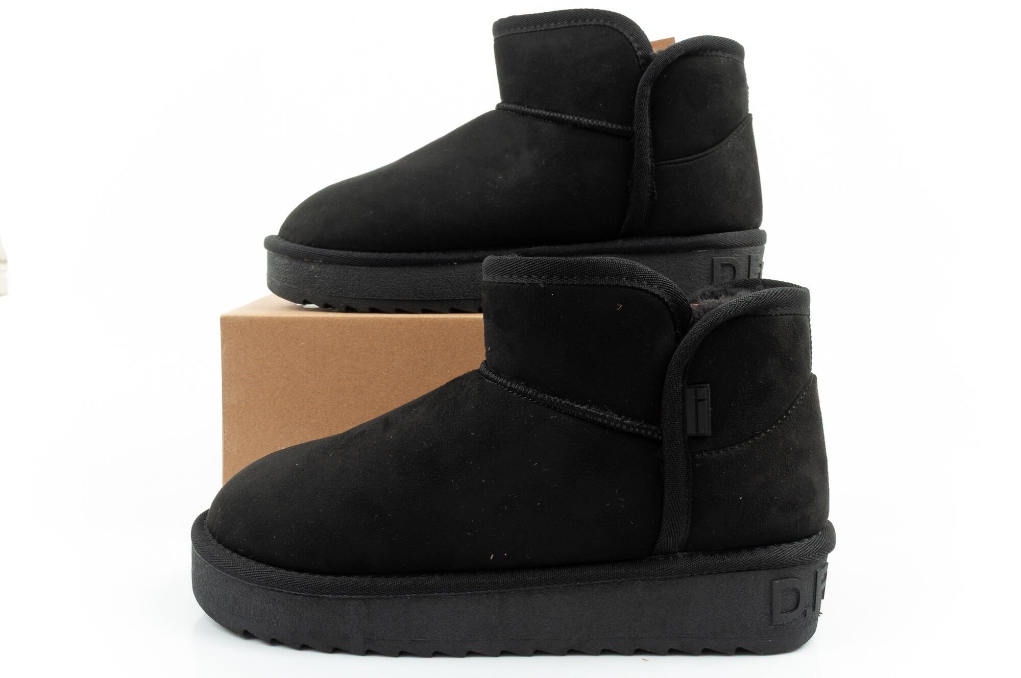 Platte Enkellaarzen Dames D.franklin Nordic Low Basic Zwart 6/6
